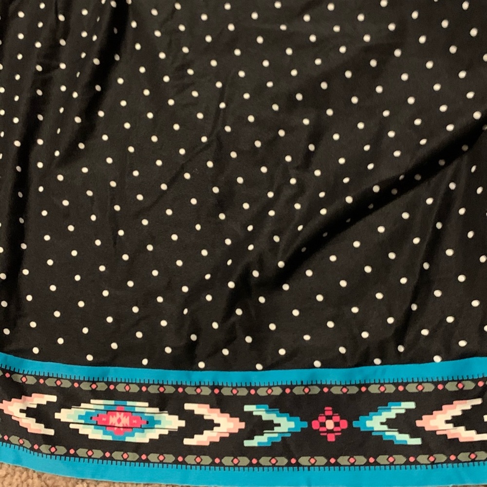 SOLD 36F 36DDD bra sized swim tank aztec tribal multi dot print. - Picture 3 of 10
